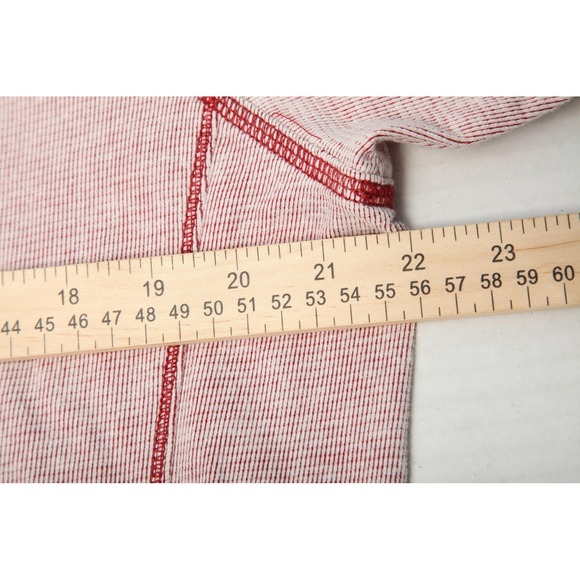 Tommy Bahama Pullover Mens Medium Red Snap Mock Neck Long Sleeve Cotton Henley - Picture 7 of 10